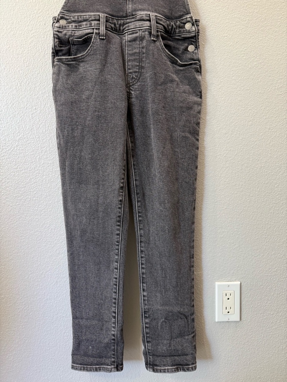 Levi’s Gray Wash Denim Overalls Women’s Small S Straight Leg Y2K Vintage Style - Picture 3 of 14